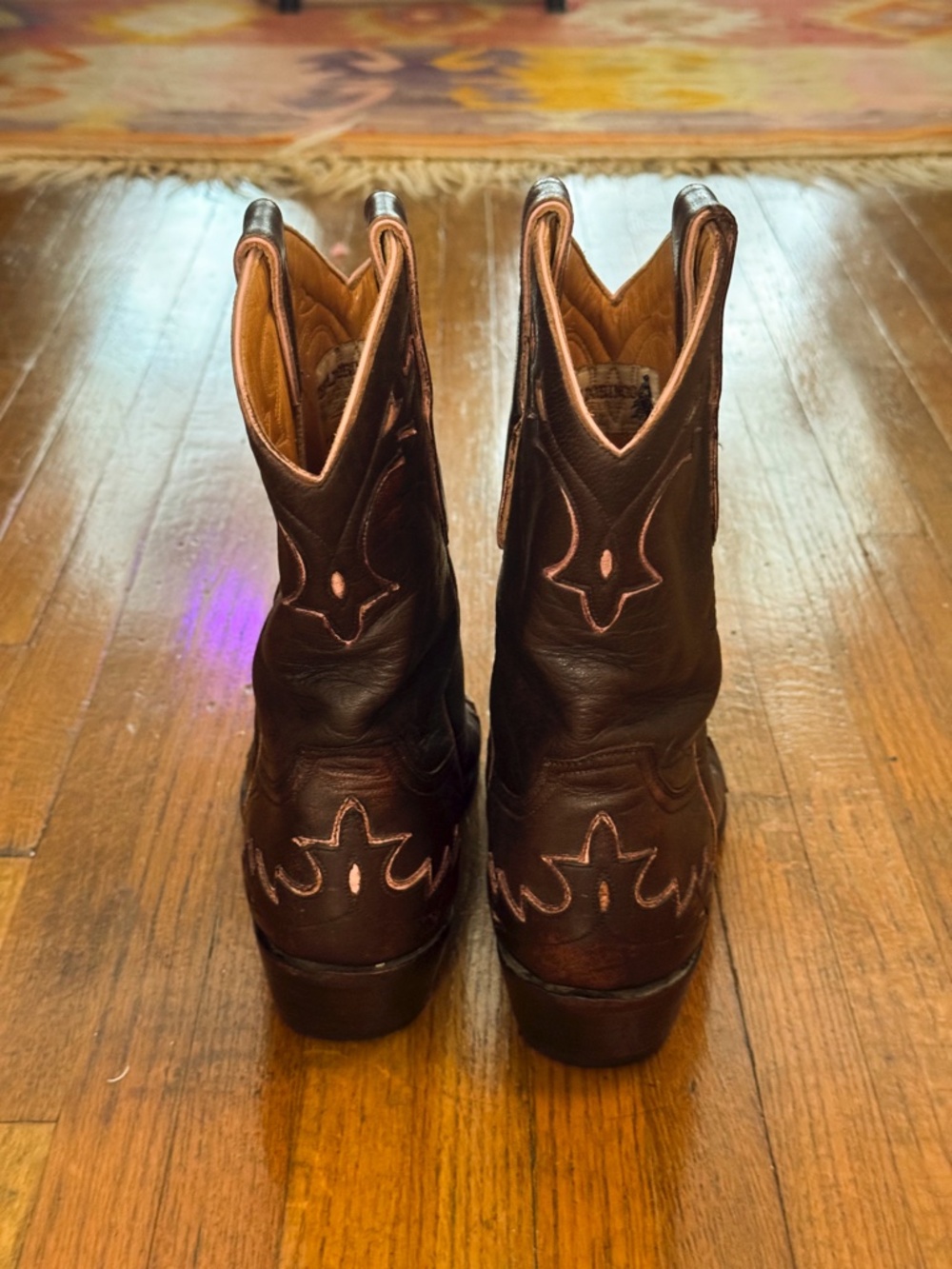 Old Gringo Villa Brown Western Cowboy Boots US size 8B W - Picture 4 of 5